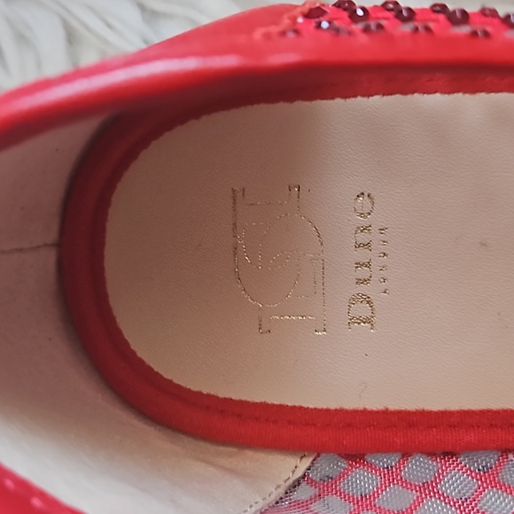 Red mesh ballet shoes - Picture 3 of 4